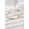 316L Çelik Gold Renk 65 mm İnce Kadın Kelepçe Bileklik - TJ-BB7915