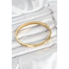 316L Çelik Gold Renk 65 mm Kadın Kelepçe Bileklik - TJ-BB7912
