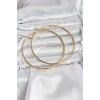 316L Çelik Gold Renk 75 mm Halka Küpe - TJ-BKP11510