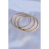 316L Çelik Gold Renk Ajda Model Kadın 65 mm Bilezik 5886