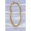 316L Çelik Gold Renk Arpa Model Kolye 5886