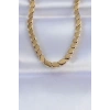 316L Çelik Gold Renk Arpa Model Kolye - TJ-BKO8748