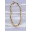 316L Çelik Gold Renk Arpa Model Kolye - TJ-BKO8748