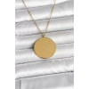 316L Çelik Gold Renk Ayetel Kürsi ve Allah Yazılı Kolye - TJ-BKO11055