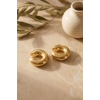316L Çelik Gold Renk Çiftli Earcuff Küpe