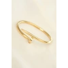316L Çelik Gold Renk Çivi Model Bileklik - TJ-BB4321
