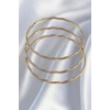 316L Çelik Gold Renk Dalgalı Model Bilezik Seti - TJ-BB6177