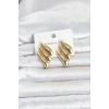 316L Çelik Gold Renk Motif Model Kadın Küpe