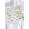 316L Çelik Gold Renk Simli Model Ajda 65 mm Kadın Bileklik TJ-BB8076