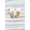 316L Çelik Gold Renk Vintage Kadın Küpe
