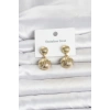 316L Çelik Gold Renk Vintage Model Kadın Küpe 5886