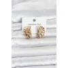 316L Çelik Gold Renk Vintage Model Kadın Küpe 5886