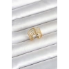316L Çelik Gold Renk Vintage Model Kadın Yüzük 5886