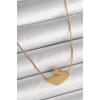 316L Çelik Gold Renk Zincir Kuğu Model Kadın Kolye 5886