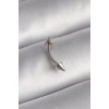 316L Çelik Gümüş Renk Çivi Model Piercing - TJ-PR1364