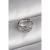 316L Çelik Gümüş Renk Zirkon Taşlı Ay Yıldız Model Tragus Piercing - TJ-PR1323