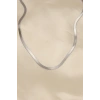 316L Çelik Silver Renk 45 cm İtalyan Zincir Model Kadın Kolye 5886