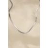 316L Çelik Silver Renk 45 cm İtalyan Zincir Model Kadın Kolye - TJ-BKO5903