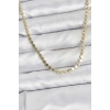 316L Çelik Zincir Gold Renk Ezme Zincir Model  45 cm Kadın Kolye