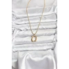 316L Çelik Zincir Gold Renk Model Kadın Kolye - TJ-BKO10688