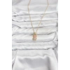 316L Çelik Zincir Gold Renk Teddy Bear Model Zirkon Taşlı Kadın Kolye 5886