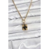 316L Çelik Zincir Gold Renk Vintage Model Kadın Kolye - TJ-BKO10687