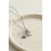 316L Çelik Zincir Gümüş Renk Zirkon Taşlı Jellyfish Model Kolye