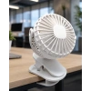 360 Derece Dönebilen Mandallı Şarjlı Mini Masa Fanı
