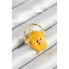 3D Kulaklıklı Sarı Civciv Figürlü Gold Renk Kadın Broş - TJ-BR446