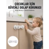 4 Adet Dolap ve Çekmece Emniyet Kilidi Çift Taraflı Bantlı Güvenli Tasarım Yeni Nesil