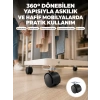 4 cm Kilitsiz Tekerlek Ayak Seti Zemin Koruyucu