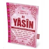 41 Yasin Türkçe Okunuşlu ve Mealli-Pembe Kapak Orta Boy