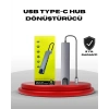 4K HDMI Çıkışlı Gigabit Ethernetli USB‑C Çoklu Port Hub