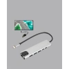 4K HDMI Çıkışlı Gigabit Ethernetli USB‑C Çoklu Port Hub