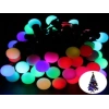 5 Metre 28 Led Fişli RGB Mini Top Led Siyah Kablo