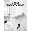 5’li Mini Rulo Boya Seti Duvar Tavan Emülsiyon Uygulama