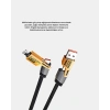 65W Çoklu Şarj Kablosu 4’ü 1 Arada Örgülü Hızlı Veri Aktarım USB-C USB-A