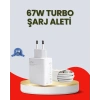 67 Watt Ultra Hızlı Şarj Adaptörü Xiaomi Redmi 9 10 12C Uyumlu