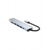 8 Portlu Macbook Çevirici Type C Hub  SD TF USB Çoğaltıcı Ethernet