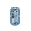 800 1600 DPI Ayarlanabilir Mavi Kablosuz Mouse Pilli