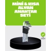 9 Parça Alyan Anahtar Seti Bisiklet Mobilya ve Otomotiv Uyumlu
