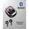 Akıllı Ekranlı Bluetooth 5.4 Kablosuz Kulaklık – Dokunmatik ve Şarj Kutulu