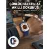 Akıllı Saat 360 mAh Çoklu Spor Modlu Lacivert Siyah Kordon Yeni Nesil