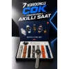 Akıllı Saat 7 Kordonlu Yeni Nesil Arama Cevaplayan Çok Fonksiyonlu