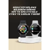 Akıllı Saat Çoklu Kordon Seçeneği Amoled Ekran Çok Fonksiyonlu Bluetooth Bağlantılı Yeni Nesil