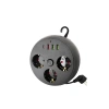 Akım Korumalı Çoklu Priz 3 Priz 3 USB 1 Type C 2 Metre Kablo Güvenli Şarj
