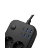 Akım Korumalı Çoklu Priz 4 USB 2 Type C 4 Priz Güvenli ve Hızlı Şarj