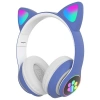ALLY 23M Kedi Kulak Kulaküstü Bluetooth 5.0 Kablosuz Kulaklık Led Işıklı-(5775)