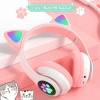 ALLY 23M Kedi Kulak Kulaküstü Bluetooth 5.0 Kablosuz Kulaklık Led Işıklı-(5775)