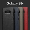 Ally Galaxy S8 Plus Litchi Tam Koruma Soft Silikon Kılıf-(5775)
